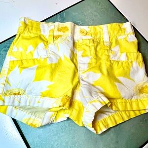 Baby Gap | Toddler| Y2K | Elastic WB | 4 Pkt |Yellow/White Print | Cotton | Sz 4